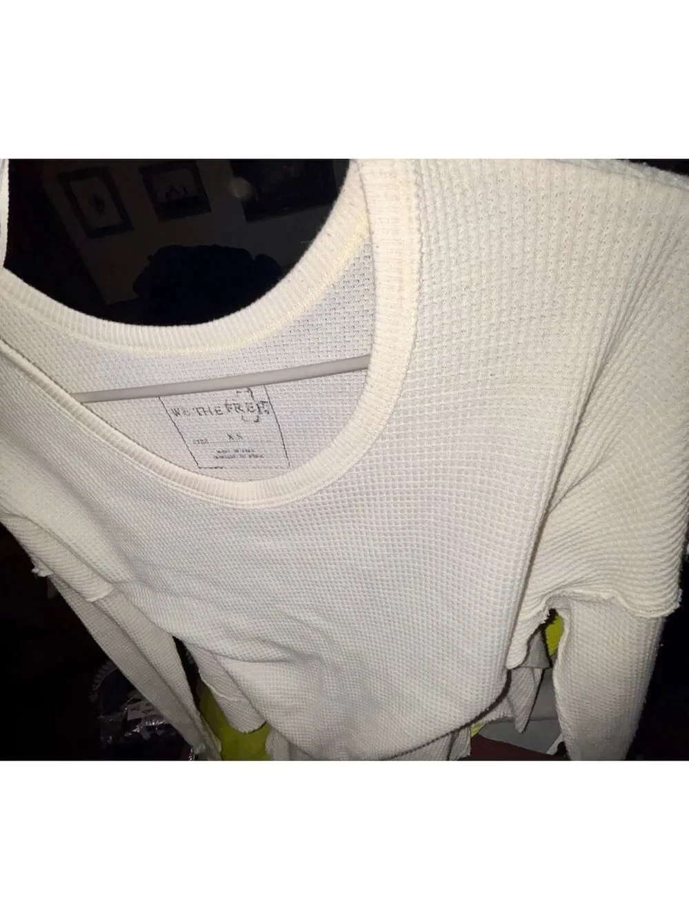 Free People waffle soft neckline